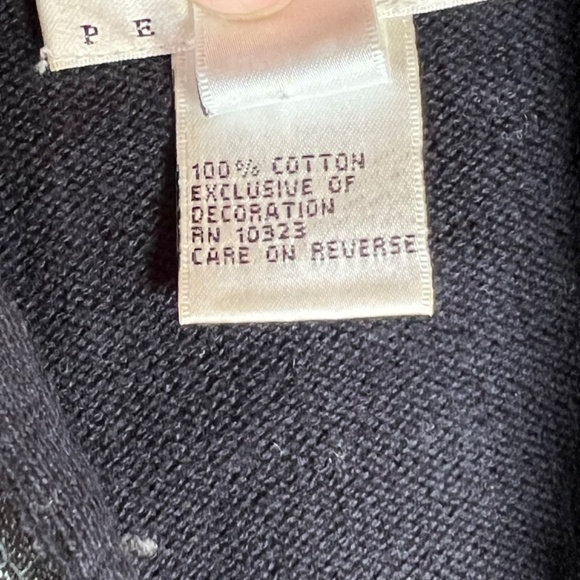 Talbots Sweater Black Full Zip Angel Fairy Mock Neck Long Sleeve Womens Large. - Picture 9 of 14